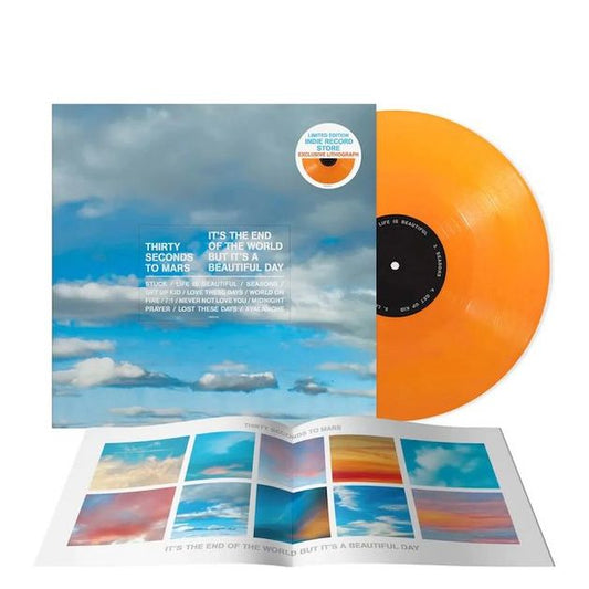 Thirty Seconds To Mars - It's The End Of The World But It's A Beautiful Day (Opaque Orange 12" Vinyl, Alternative Cover, Litho Print)